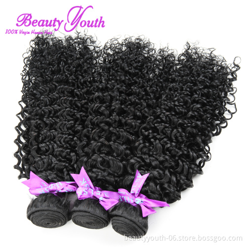 Beauty Youth double drawn grade jerry curl virgin indian hair wish shopping online aliexpress china
